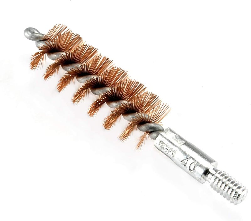 BOOSTEADY 5 Pcs Phosphor Bristle Bronze Bore Gun Cleaning Brush for Pistol Shotgun with 50 Professional Square Patches Multi-Caliber - Image 4